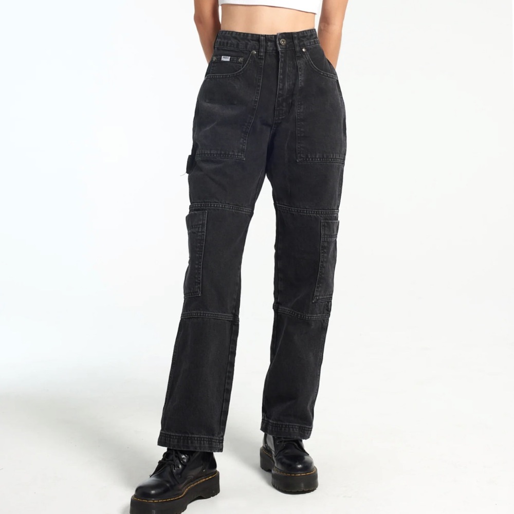 Ragged Priest combat jean in charcoal black